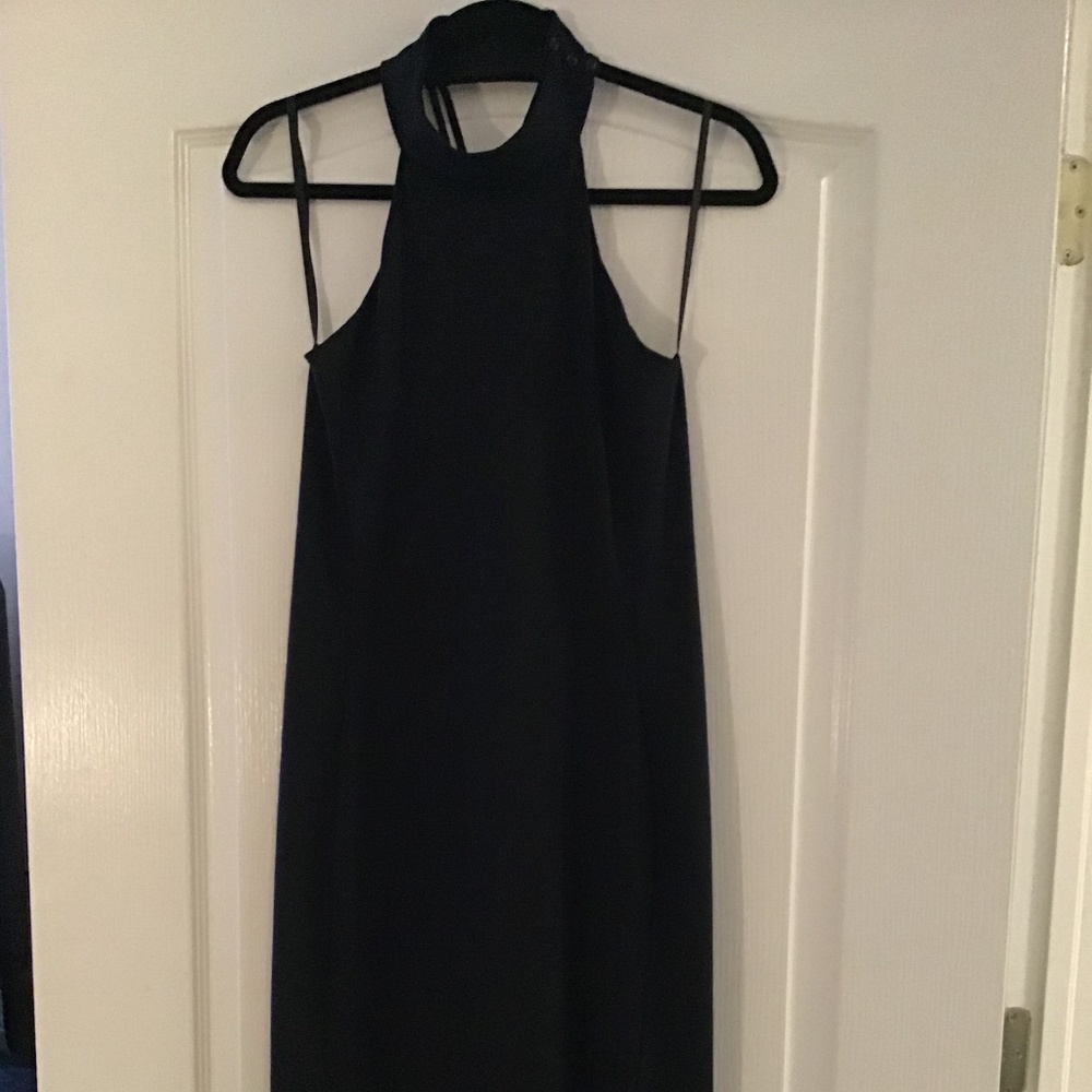 Black Bebe midi dress